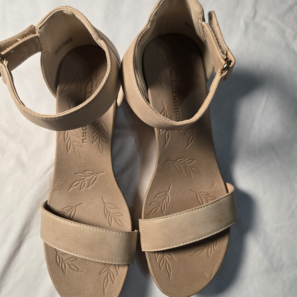 CL by Chinese Laundry Shoes Women's Kaya Wedge Sandal Size 8.5 NWOB - Picture 5 of 10